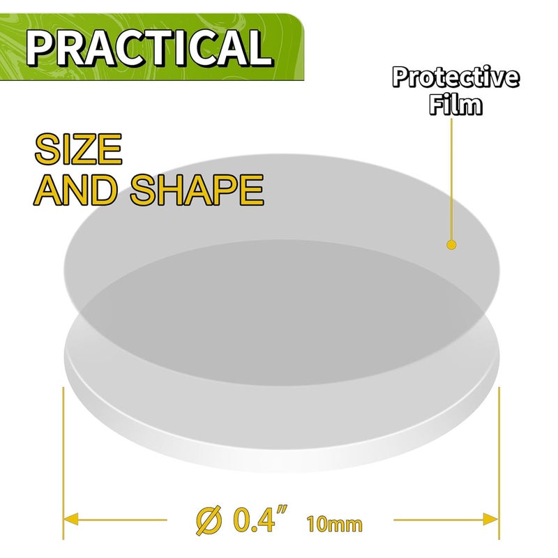 Piteno ® 500Pcs Double Sided Adhesive Dots, 0.4" Clear Removable Adhesive Mounting Putty, Waterproof No Trace Dots Adhesive Putty for Poster Picture Festival Decoration Museum (10mm) - Image 2
